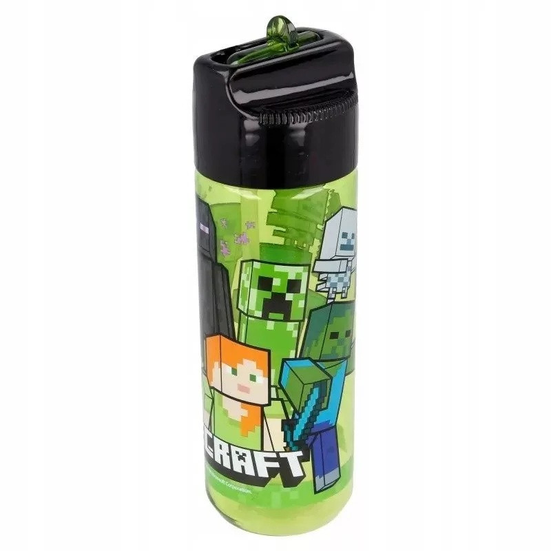 Minecraft Creeper Squad Hydro tritan plastic straw bottle 540 ml 6059862