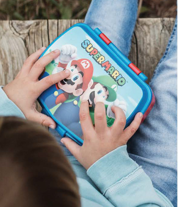 Super Mario Luigi Παιδικό Φαγητοδοχείο 16×12×5 cm Χωρίς BPA 5897656