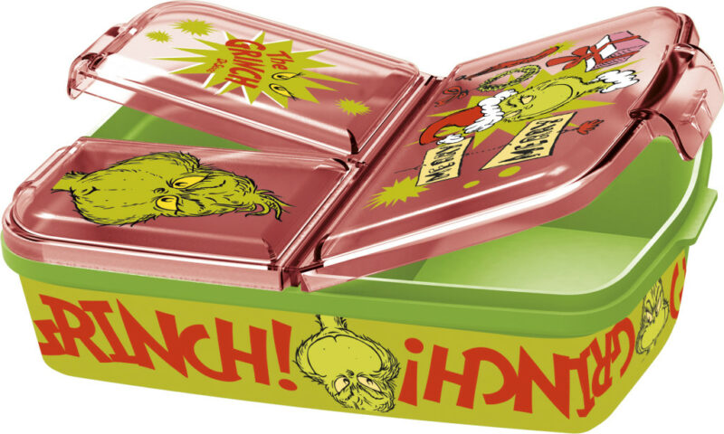 The Grinch Christmas Mischief Παιδικό Φαγητοδοχείο Πολλαπλών Θέσεων 18×14×6 cm Χωρίς BPA 5897540