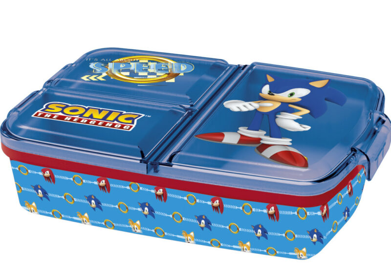 Sonic the Hedgehog Speed Παιδικό Φαγητοδοχείο Πολλαπλών Θέσεων 18×14×6 cm Χωρίς BPA 5897650