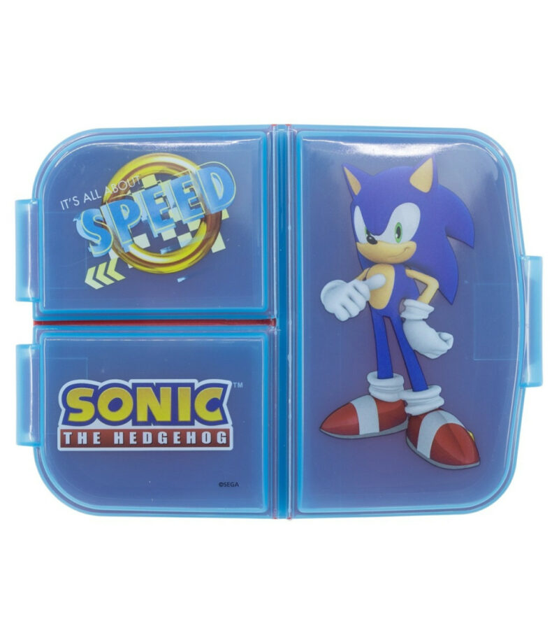 Sonic the Hedgehog Speed Παιδικό Φαγητοδοχείο Πολλαπλών Θέσεων 18×14×6 cm Χωρίς BPA 5897652