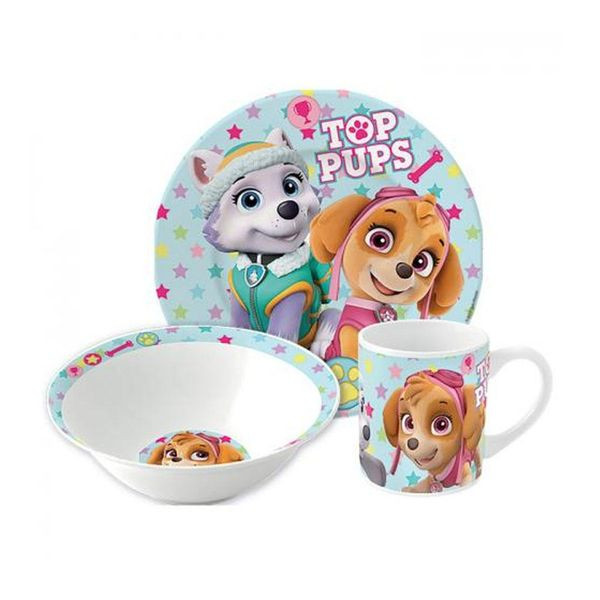 Paw Patrol Girl Stars Παιδικό Σετ Φαγητού 3 Τεμαχίων 5895279