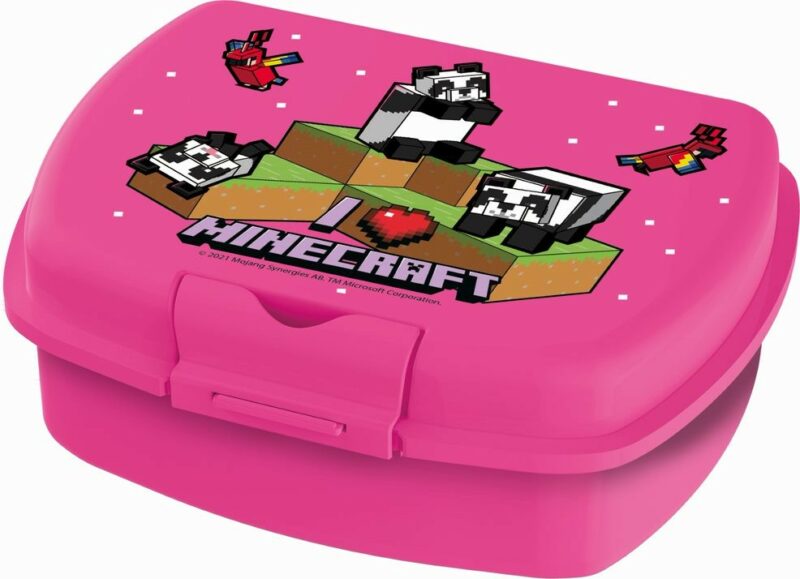 Minecraft Girls Line Urban Παιδικό Φαγητοδοχείο 16×12×5 cm Χωρίς BPA 5897634