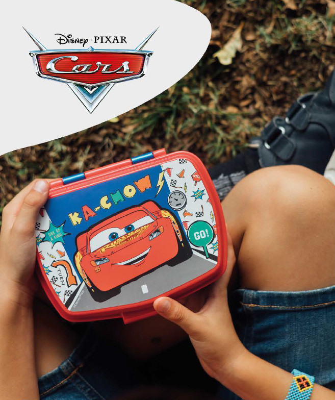 Disney Cars Lets Race Παιδικό Φαγητοδοχείο 16×12×5 cm Χωρίς BPA 5897595