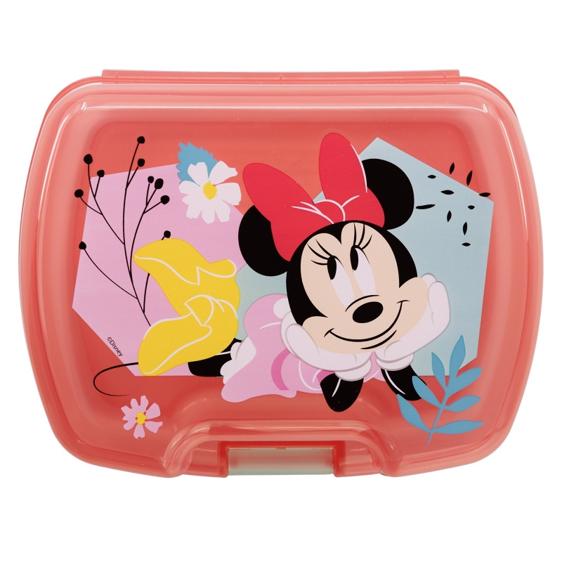 Disney Minnie Being More Premium Παιδικό Φαγητοδοχείο 18×14×7 cm Χωρίς BPA 5873191