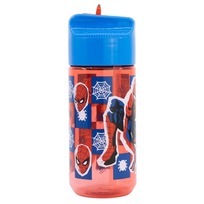 Spiderman Midnight Flyer Πλαστικό Παγούρι με Καλαμάκι 430 ml 5898871