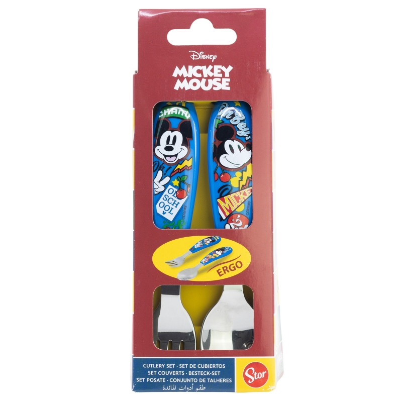 Disney Mickey True Champions Σετ Παιδικών Μαχαιροπίρουνων 2 Τεμαχίων 5895543