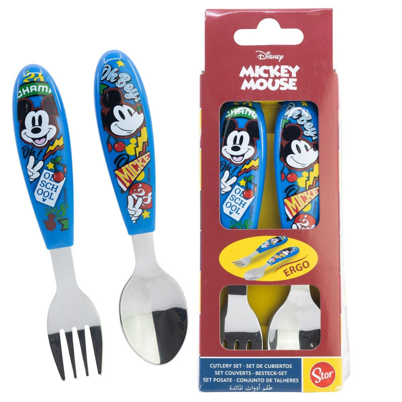 Disney Mickey True Champions Σετ Παιδικών Μαχαιροπίρουνων 2 Τεμαχίων 5895544