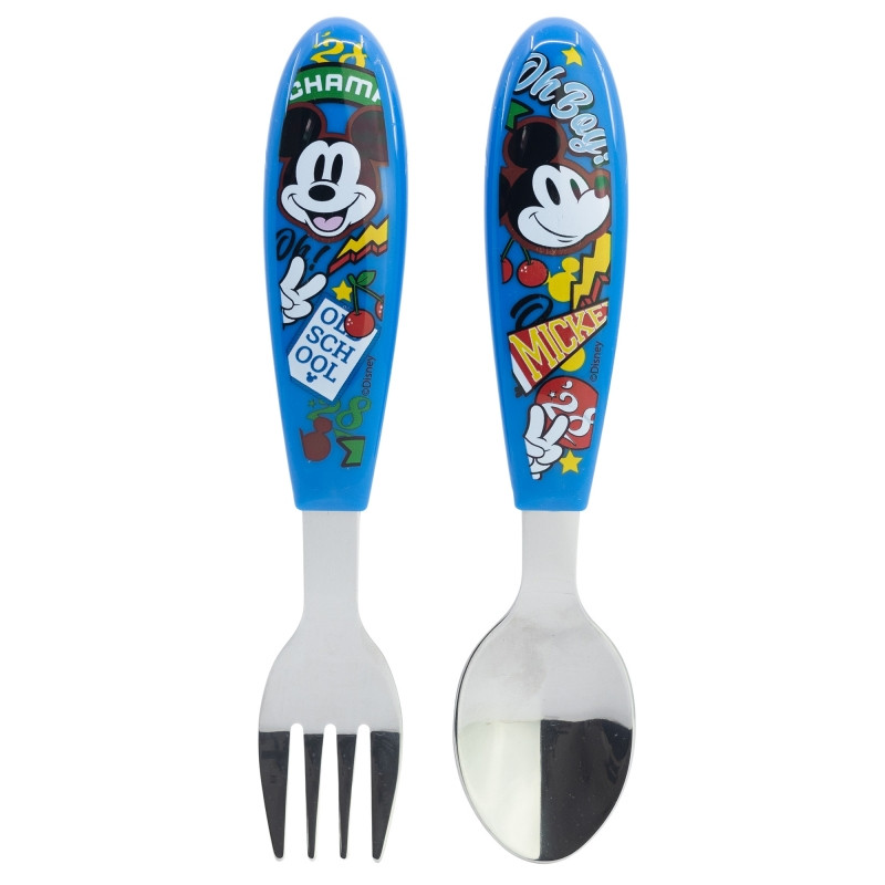 Disney Mickey True Champions Σετ Παιδικών Μαχαιροπίρουνων 2 Τεμαχίων 5895545