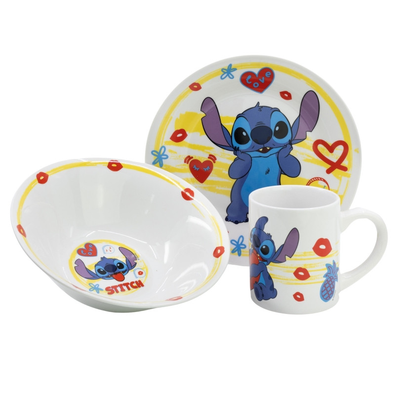 Disney Lilo & Stitch Heart Παιδικό Σετ Φαγητού 3 Τεμαχίων 5927401
