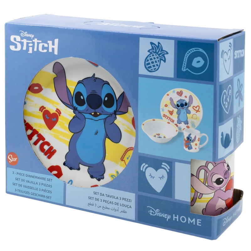 Disney Lilo & Stitch Heart Παιδικό Σετ Φαγητού 3 Τεμαχίων 5927402