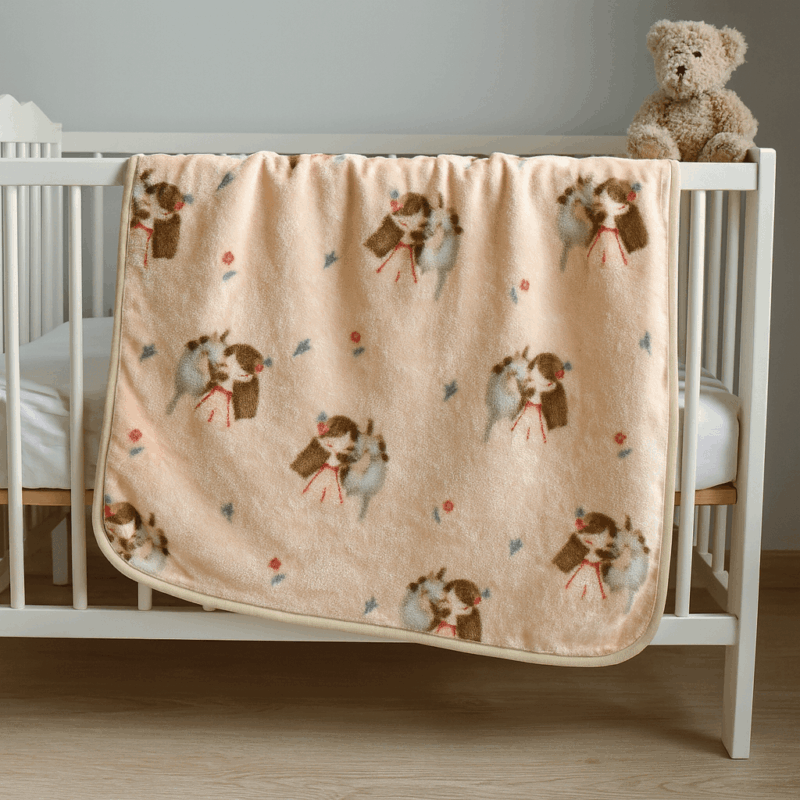 Βρεφική Κουβέρτα Κούνιας (110Χ140) Βελουτέ Sweet Girl 4588102