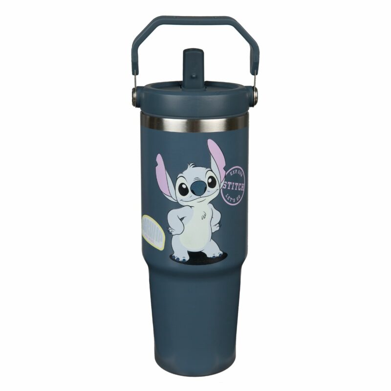 Disney Lilo & Stitch Παιδικό Παγούρι από Ανοξείδωτο Ατσάλι Μπλε 10 x 10 x 23 5901954