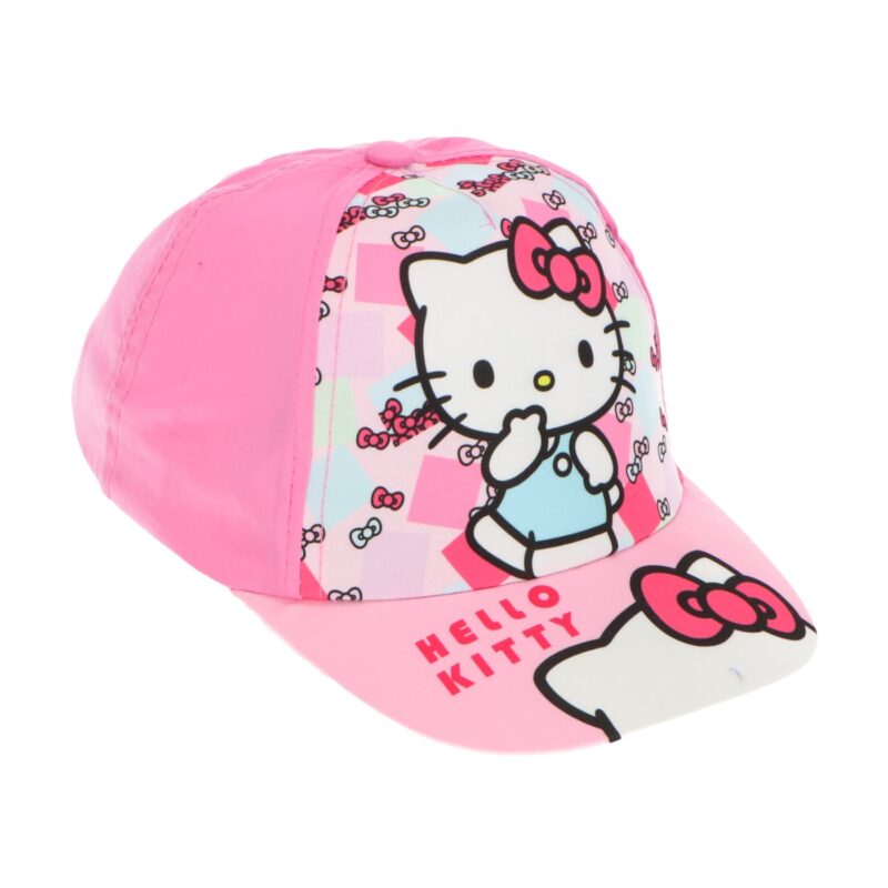 Hello Kitty Παιδικό Καπέλο με Γυαλιά Ηλίου Ροζ Βαμβακερό 53 cm 5901805