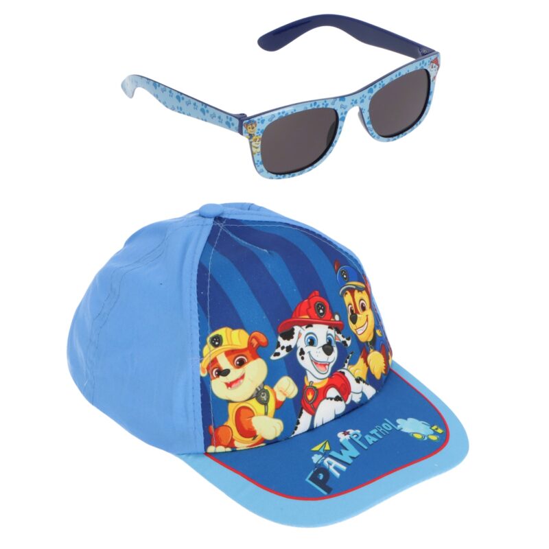Paw Patrol Παιδικό Καπέλο με Γυαλιά Ηλίου Μπλε Βαμβακερό 52 cm 5901788