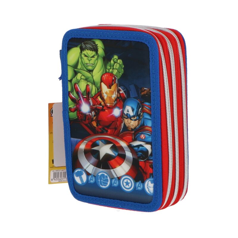 Marvel Avengers Γεμάτη Παιδική Κασετίνα 3 Επιπέδων 44 Τεμαχίων Πολύχρωμη 19 5901882