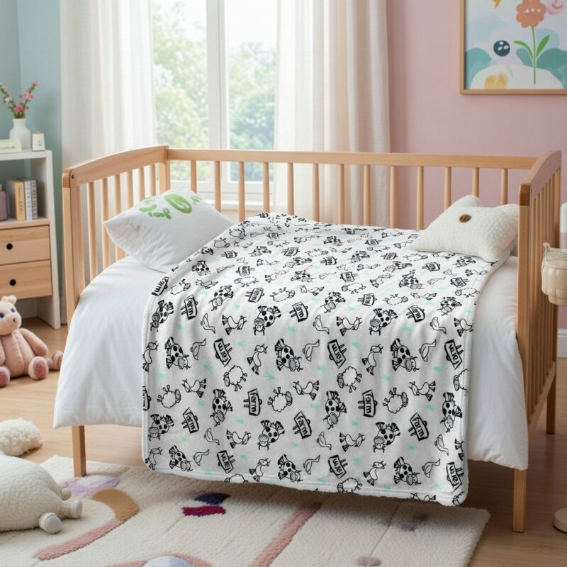 Tom & Kids Βρεφική Κουβέρτα Fleece με Ζωάκια για Αγόρι 6068869