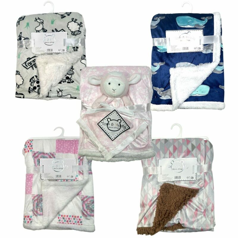 Tom & Kids Βρεφική Κουβέρτα Fleece σε Μικτή Συλλογή Σχεδίων 6068877