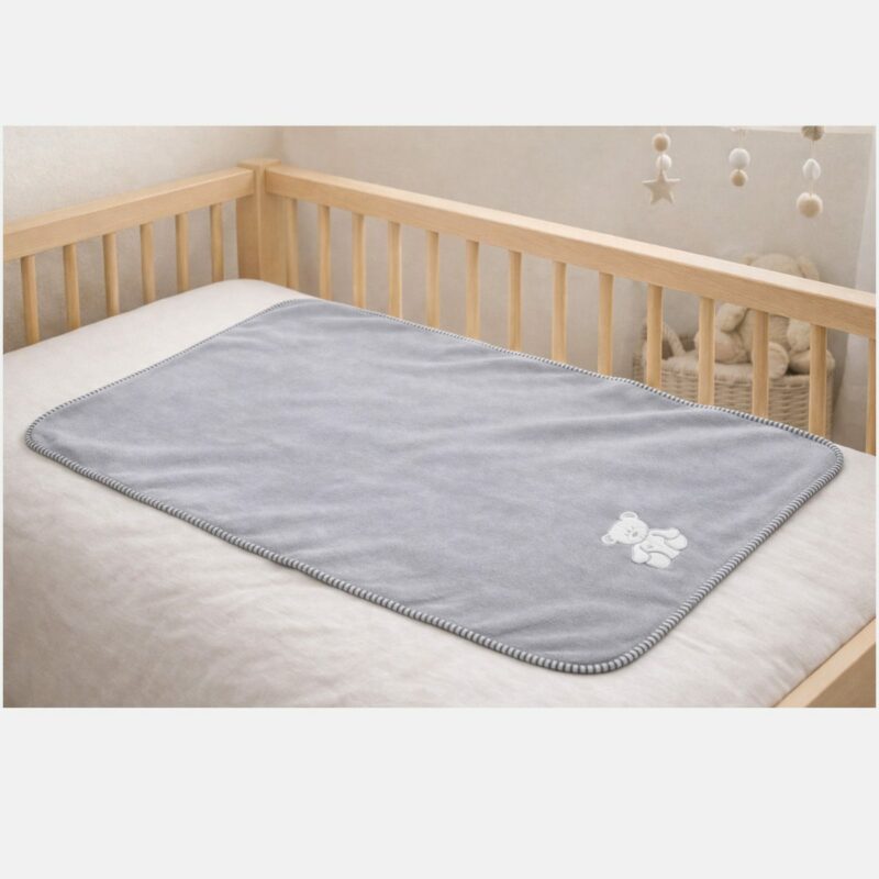 Tom & Kids Βρεφική Κουβέρτα Fleece με Κεντημένο Αρκουδάκι για Αγόρι 6068879