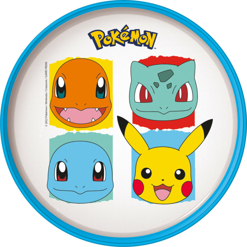 Pokémon Original Team αντιολισθητικό Πλαστικό ρηχό πιάτο για φούρνο μικροκυμάτων 5896328