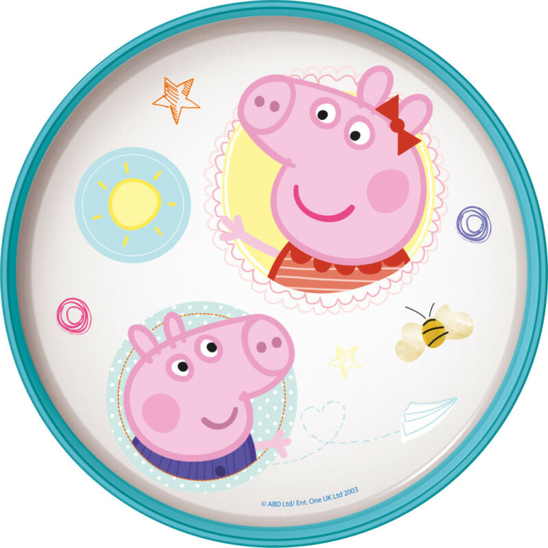 Peppa Pig Core αντιολισθητικό Πλαστικό πιάτο φαγητού για φούρνο μικροκυμάτων 5896286