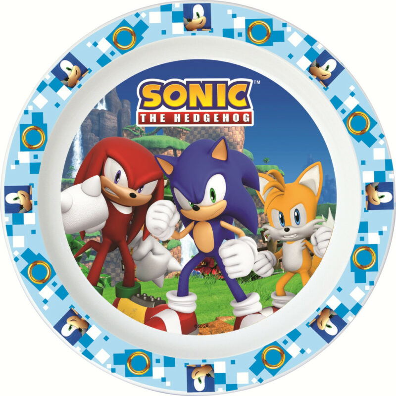 Sonic the Hedgehog Adventure Πλαστικό πιάτο φαγητού για φούρνο μικροκυμάτων 22 cm 5896346