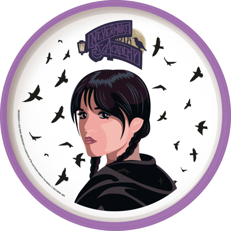 Wednesday Nevermore Academy αντιολισθητικό Πλαστικό πιάτο φαγητού για φούρνο μικροκυμάτων 5896402