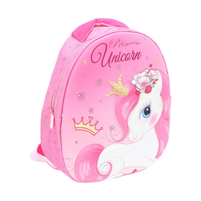 Unicorn 3D Αυγοειδές Παιδικό Σακίδιο Πλάτης Ροζ – 26 x 10 x 35 εκ. 5904921