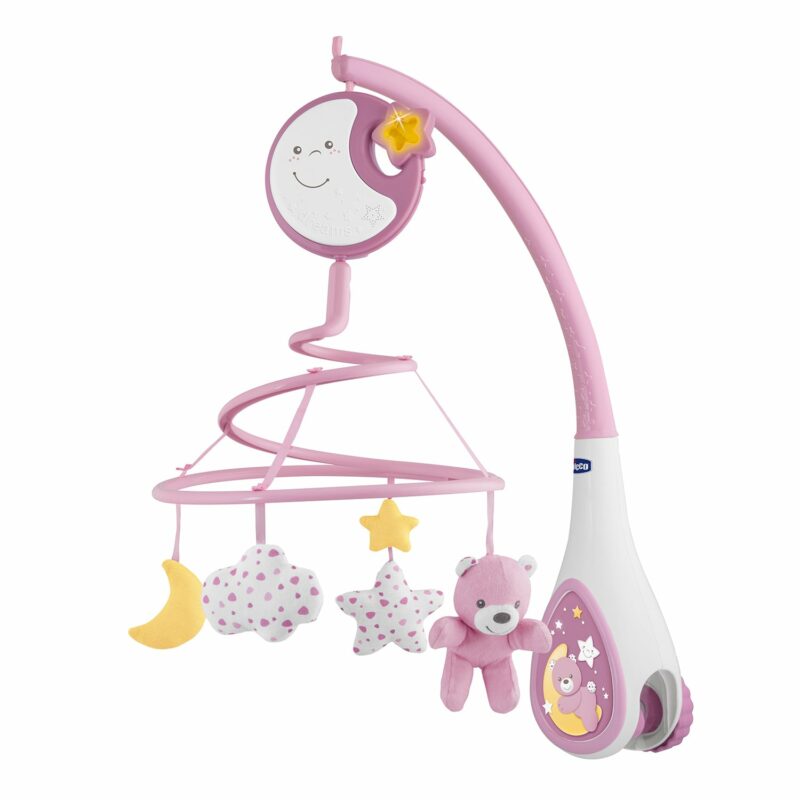 Chicco Βρεφικό Περιστρεφόμενο Κούνιας με Μελωδίες 3 σε 1 Next2Dreams Ροζ Για 0+ 5654405