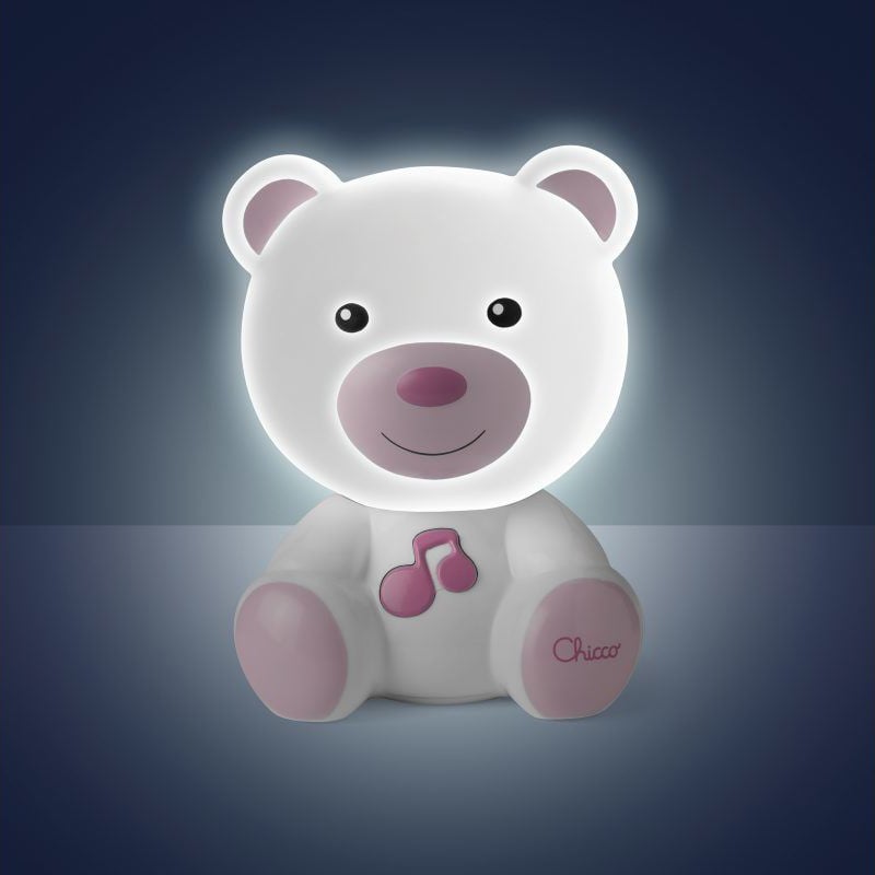 Chicco Βρεφικό Φωτάκι Νυκτός Αρκουδάκι Dreamlight Ροζ Για 0+ 5749958