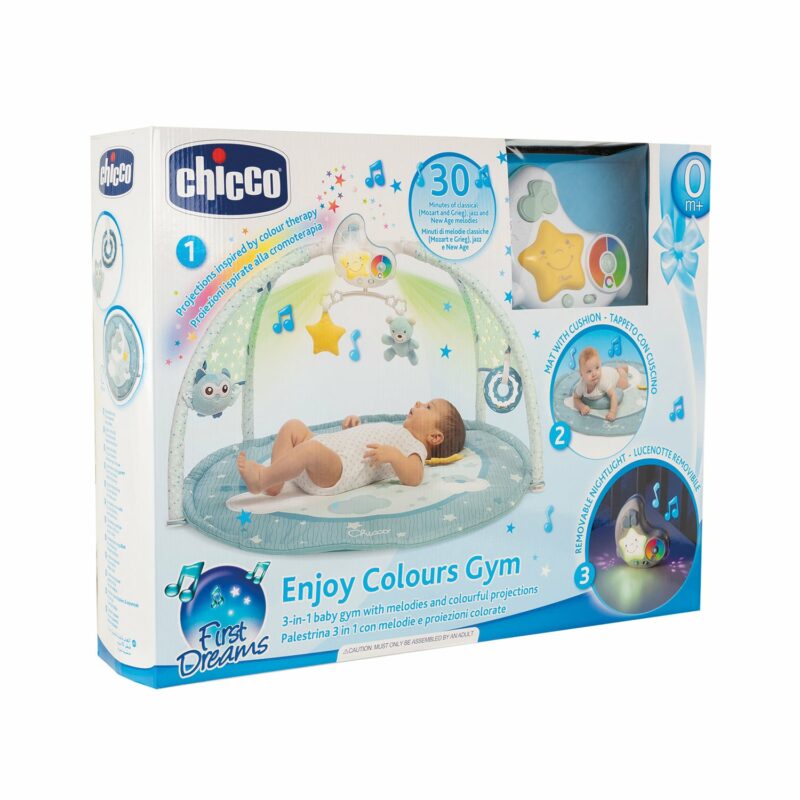 Chicco Βρεφικό Γυμναστήριο με Προβολέα Enjoy Colors Σιέλ Για 0+ 5654424