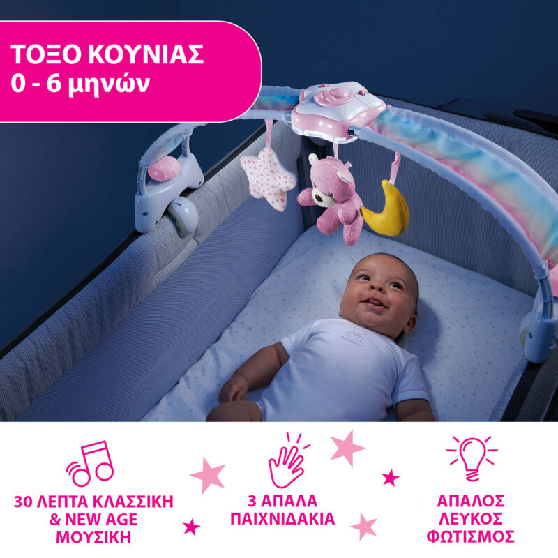 Chicco Βρεφικό Παιχνίδι Κούνιας Rainbow Sky Ροζ Για 0+ Μηνών 5298862