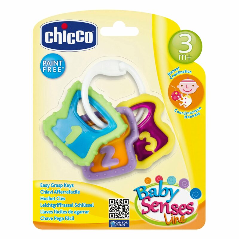 Chicco Βρεφική Κουδουνίστρα Χρωματιστά Κλειδιά Για 3-18 Μηνών 5654453