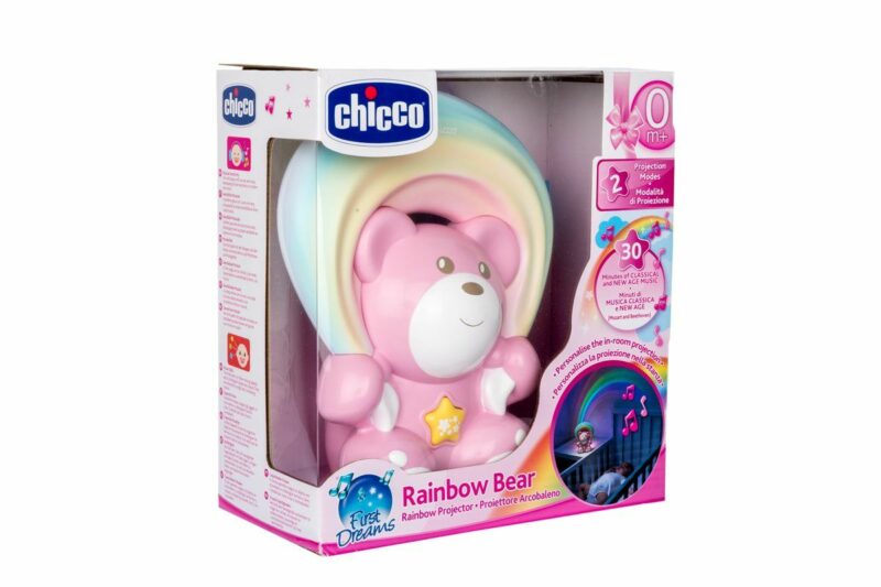 Chicco Βρεφικό Παιχνίδι Προτζέκτορας Ουράνιο Τόξο Αρκουδάκι Ροζ Για 0+ Μηνών 5298898