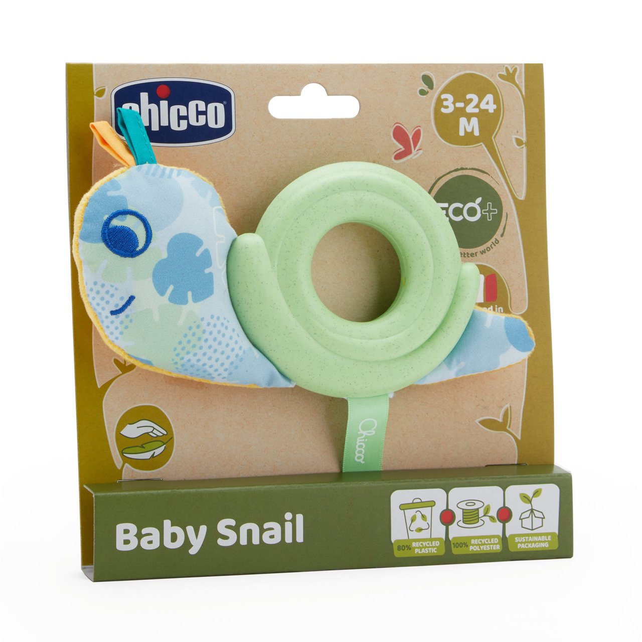 Chicco Βρεφικό Παιχνίδι Σαλιγκάρι Μωρό Για 3-24 Μηνών