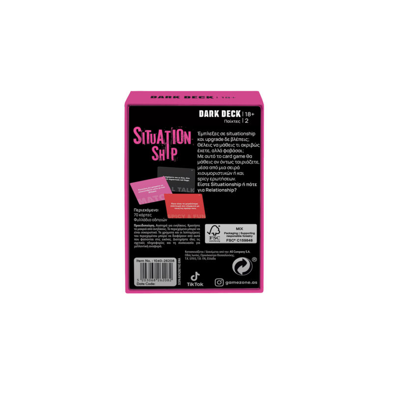 AS Παιχνίδια Με Κάρτες Dark Deck Situationship 5158389