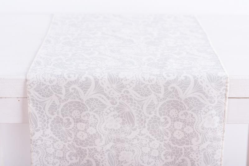 Beauty Home ΡΑΝΝΕΡ ΜΕ ΤΥΠΩΜΑ ΛΕΥΚΗ ΔΑΝΤΕΛΑ 5761945