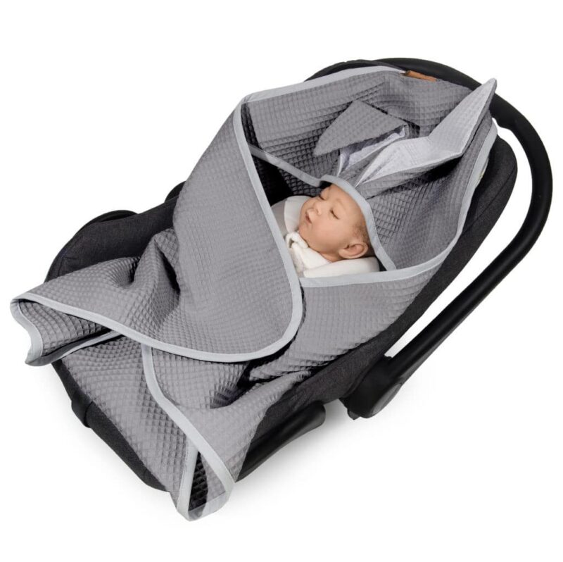 Κουβέρτα Βόλτας Πικέ με Υποδοχές 78x78cm Beboulino For Baby Graphiti 70101190024