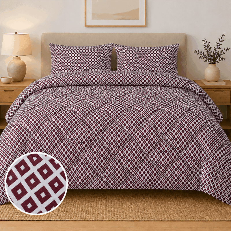 Πάπλωμα Υπέρδιπλο 220×240 Ariel Red Wine 5425033