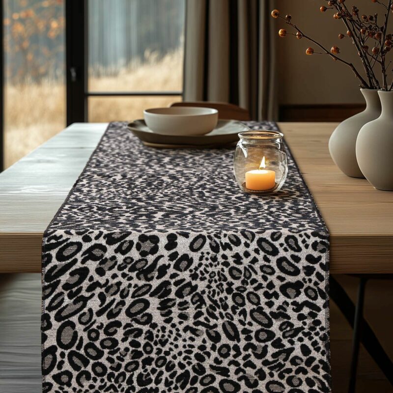 Beauty Home ΡΑΝΝΕΡ ΖΑΚΑΡ ΜΕ ΣΕΝΙΛ ΑΣΠΡΟ ΜΑΥΡΟ ΛΕΟΠΑΡ 5762557