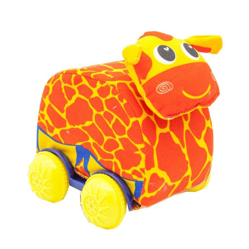 Λούτρινα Ζωάκια με Ρόδες Διακάκης Luna Toys Girafe 000622167