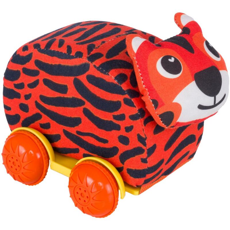 Λούτρινα Ζωάκια με Ρόδες Διακάκης Luna Toys Tiger 000622167