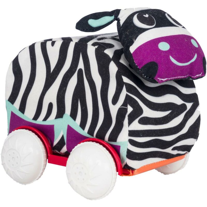 Λούτρινα Ζωάκια με Ρόδες Διακάκης Luna Toys Zebra 000622167