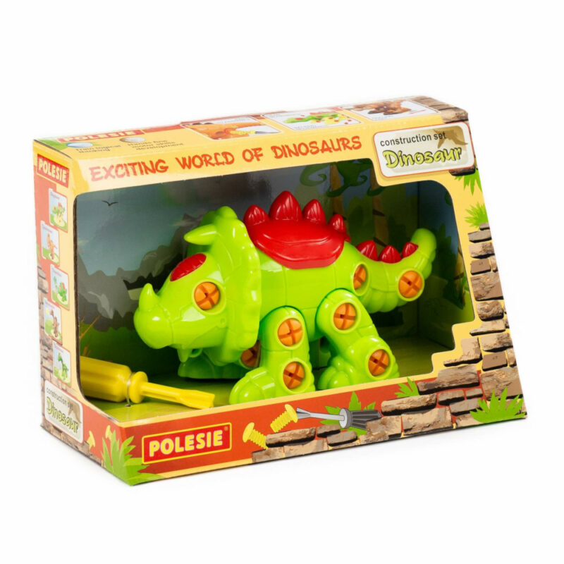 Εκπαιδευτικό Παιχνίδι σε Κουτί 32τμχ Polesie Take-apart Triceratops 76816