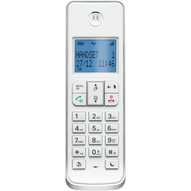 Motorola IT.5.1X White Ασύρματο τηλέφωνο με φραγή αριθμών