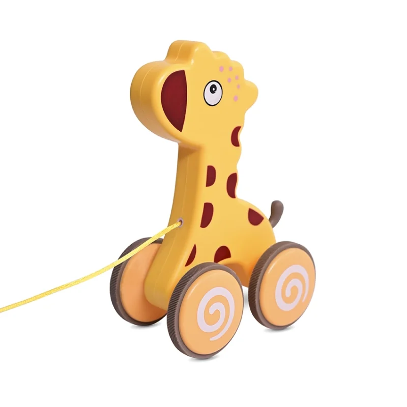 Παιχνίδι Συρόμενο Ξύλινο Lorelli Pull Along Giraffe Orange 10191590004