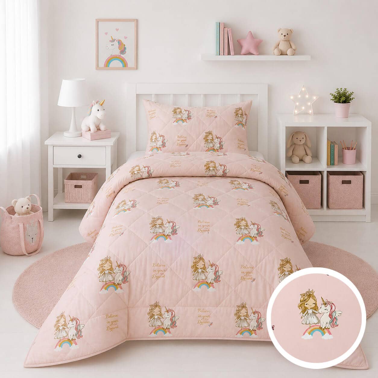 Πάπλωμα Παιδικό Unicorn Girls