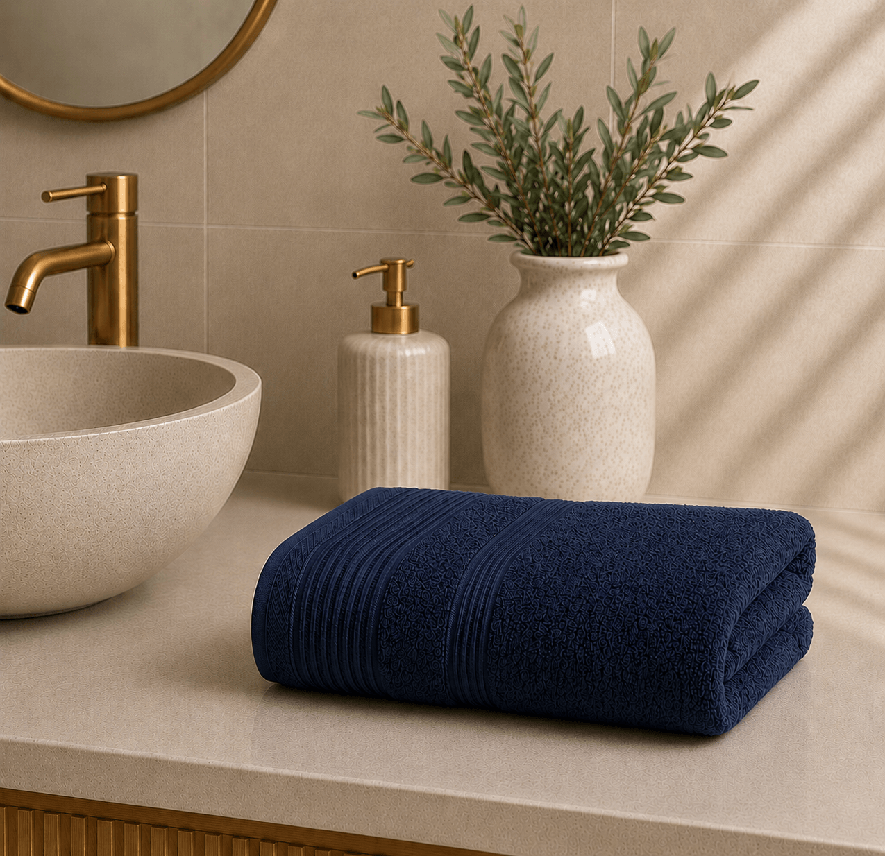 Πετσέτα Προσώπου 50×90 Navy Blue