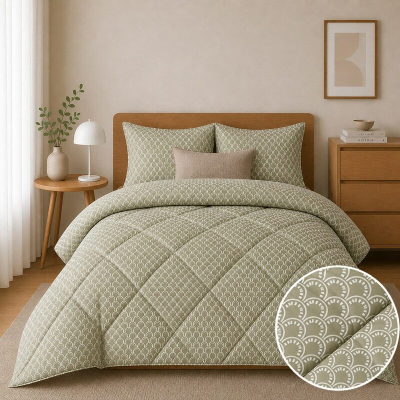 Πάπλωμα Υπέρδιπλο 220×240 Olivia Olive 5424897