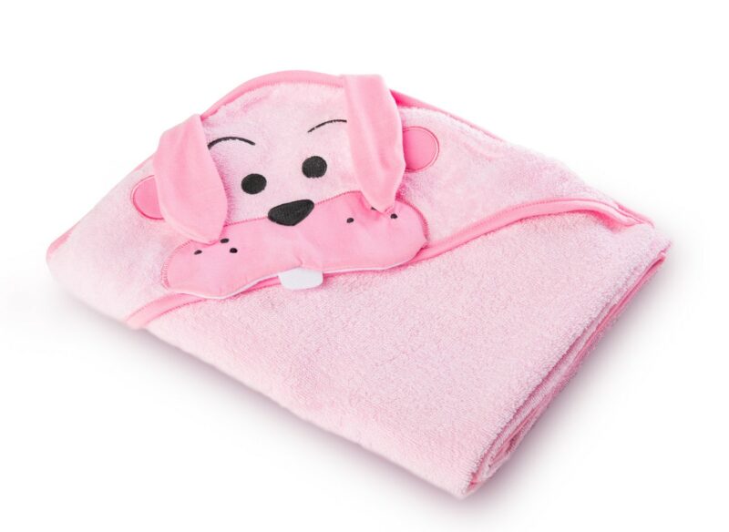 Πετσέτα με Κουκούλα 100x100cm Sensillo Pink Rabbit 30592 5903076302595